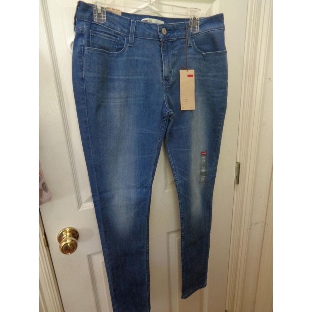 Levi Strauss Super Skinny Denim Blue Jeans 535 15M/32 NWT